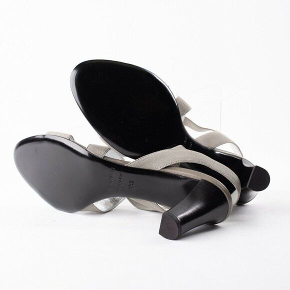 Bruno Magli Womens Gray Heeled Strappy Sandals 9.5 - Picture 8 of 9